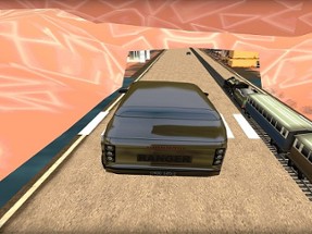 Train vs Super Car Racing Game Image