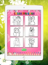 Wedding Coloring Book: Learn to color and draw wedding card, Free games for children Image