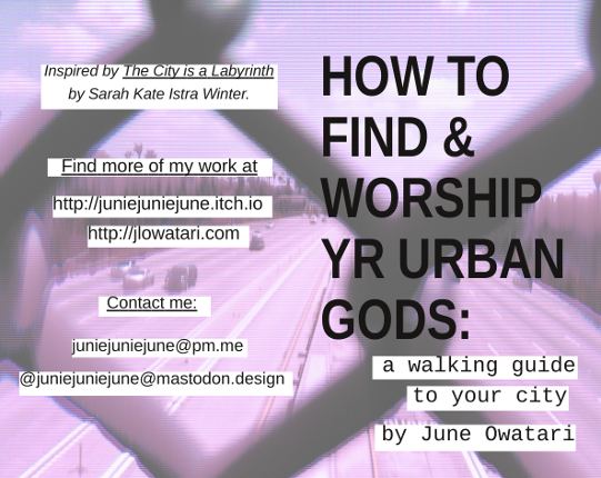 HOW TO FIND & WORSHIP YR URBAN GODS Game Cover
