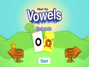 Meet the Vowels Flashcards Image