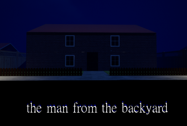 the man from the backyard Game Cover