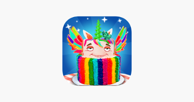 DIY Unicorn Rainbow Cake Cooking! Sweet Dessert Image