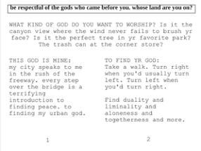HOW TO FIND & WORSHIP YR URBAN GODS Image