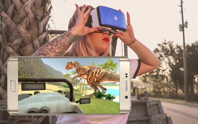 VR Time Machine Dinosaur Park Game Cover