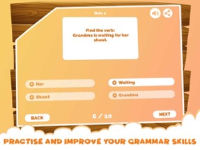 English Grammar Verb Quiz Game Image