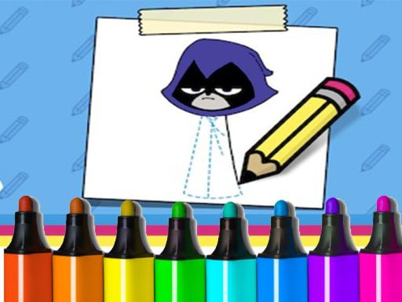 Teen Titans Go! How to Draw Raven Game Cover