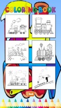 Train Coloring Book - Activities for Kid Image