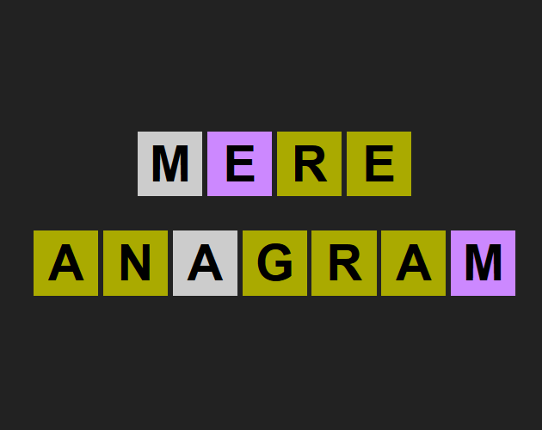 Mere Anagram Game Cover