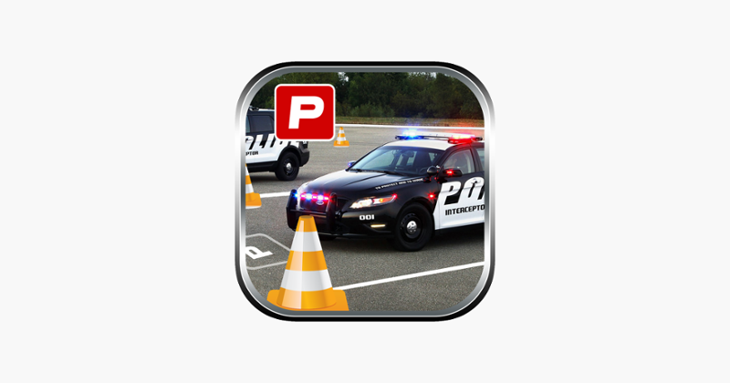 3D Police Car Parking -Real Driving Test Simulator Game Cover