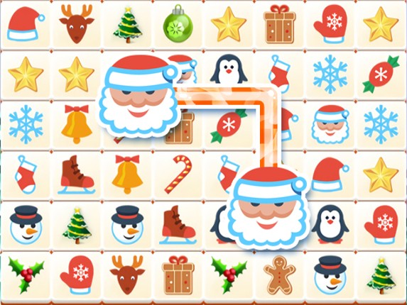 Onet Winter Christmas Mahjong Game Cover