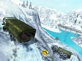 Off Road Army Truck Parking Sim - Snow Driving 3D Image