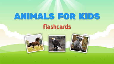 Flashcards for Kids. Animal sounds and puzzles Image