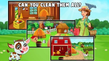 Messy Farm Cleanup Game Image