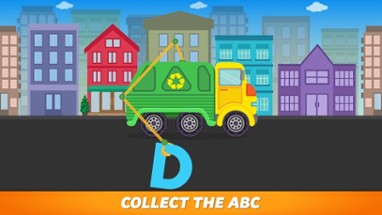 ABC Garbage Truck - an alphabet fun game for preschool kids learning ABCs and love Trucks and Things That Go Image
