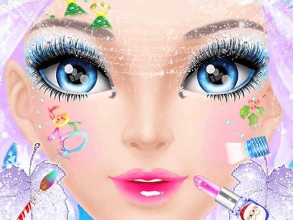 Christmas Makeup Salon Game Cover