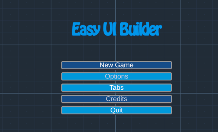 Easy UI Builder (UPM Package for Unity) Game Cover