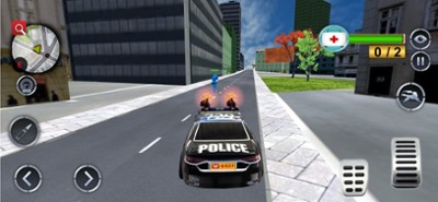 Police Robot Dog Chase Image