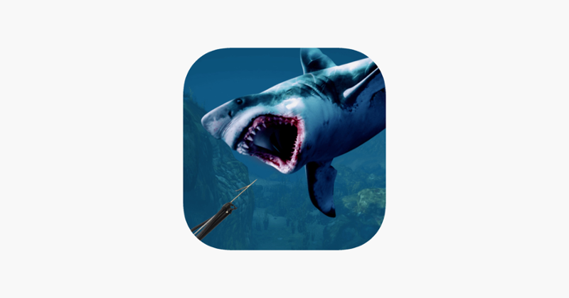 Under Water Angry Shark Huntin Game Cover