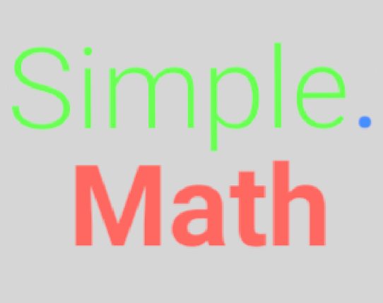 Simple.Math Game Cover
