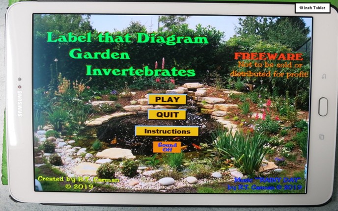 Label that Diagram - Garden Invertebrates Game Cover