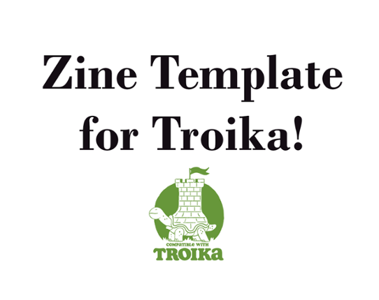 Zine Template for Troika! Game Cover