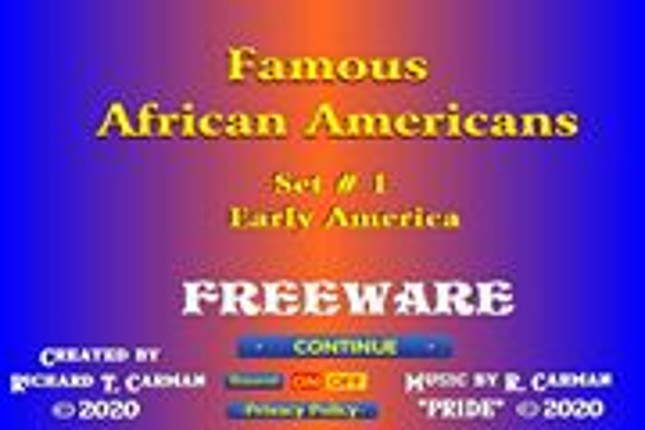 Famous African Americans - Set 1 Game Cover