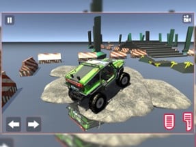 Jeep Driving On Ramp Tracks Image