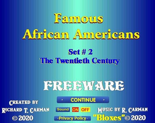 Famous African Americans - Set 2 Game Cover