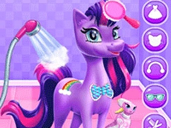 Magical Unicorn Grooming World - Pony Care Game Cover