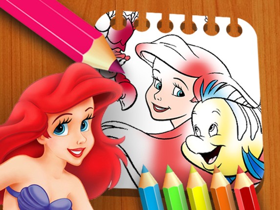 The Little Mermaid Coloring Book Game Cover