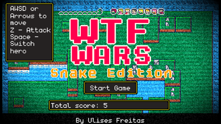 WTF Wars - Snake Edition A different snake game for GDevelop Game Cover