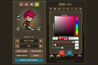 Fantasy Heroes: Character Editor & Sprite Sheet Maker Image