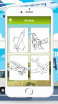 Vehicles Car Train Drawing Colouring For Kids Image