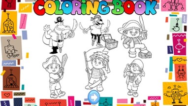 Pirate coloringbook kids free - Captain Jake ship for firstgrade Image