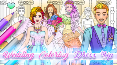 Wedding Coloring Dress Up Game Image