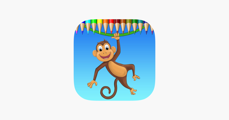 Monkey Coloring Book: Learn to olor and draw a monkey, gorilla and more Game Cover