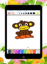 Monkey Coloring Book: Learn to olor and draw a monkey, gorilla and more Image