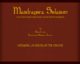 Mandragora Solanum! (potato mandrake ATLAS) Image