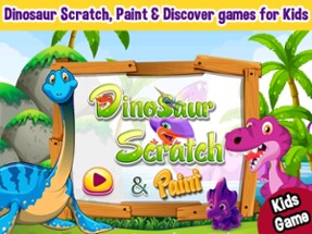 Dinosaurs Scratch &amp; Paint Color Games Image