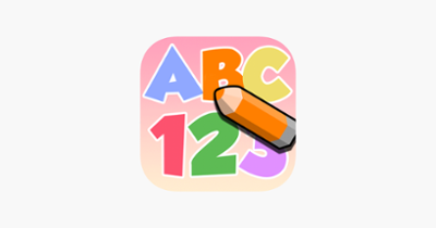 ABC 123 Writing Coloring Book Image