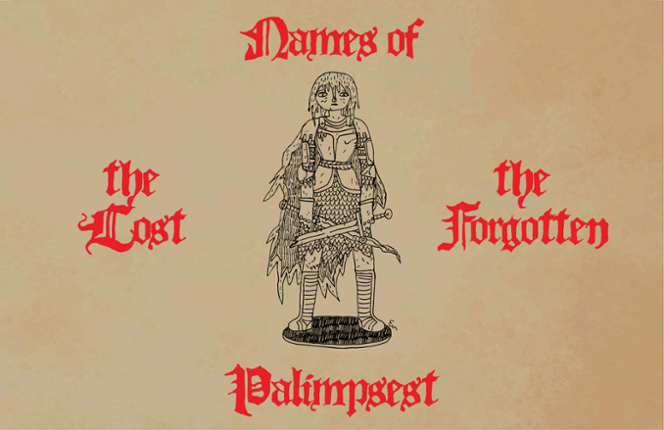 Names of the Lost & Forgotten - Palimpsest Game Cover