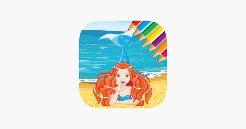 Mermaid Sea Animals Coloring Book Drawing for kids Game Cover