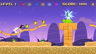 Mini Ninja Heroes Run and Jump : 2d Fun Game Image