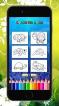 The Turtle Coloring Book for children: Learn to color and draw sea turtle and more Image