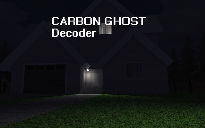 Carbon Ghost Decoder - Classic Game Cover