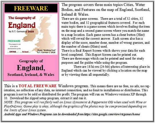 Geography of England Game Cover