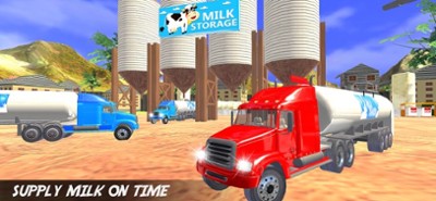 Milk Transport Dairy Van 3D Image