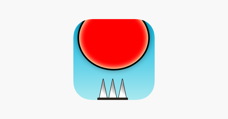 Red Bouncing Ball Spikes Free Game Cover