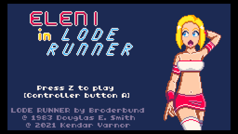 Eleni in Lode Runner Game Cover