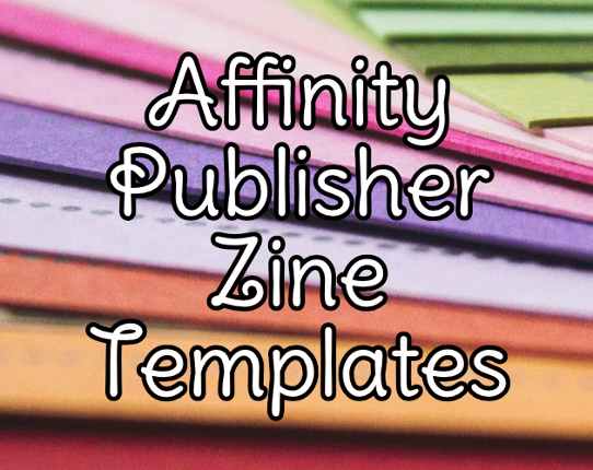 Affinity Publisher Zine Templates Game Cover